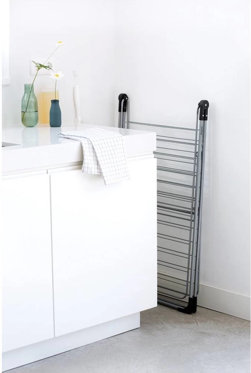 Brabantia Droogrek Inklapbaar T Model - 20 M - Metallic Grey 7 Brabantia Droogrek Inklapbaar T Model - 20 M - Metallic Grey - Afbeelding 5
