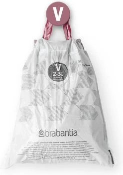 Brabantia PerfectFit Vuilniszakken - 2 - 3 L - Code V - 10 Rollen X 20 Stuks -Brabantia 849x1200 4