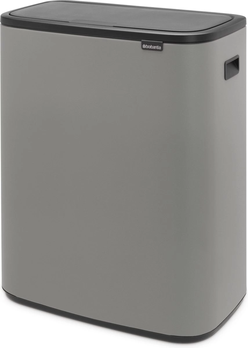 Brabantia Bo Touch Bin Prullenbak - 2 X 30 L - Mineral Concrete Grey 11 Brabantia Bo Touch Bin Prullenbak - 2 X 30 L - Mineral Concrete Grey - Afbeelding 9