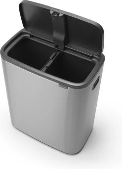 Brabantia Bo Touch Bin Prullenbak - 2 X 30 L - Matt Steel Fingerprint Proof -Brabantia 867x1200