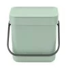 Brabantia Sort En Go Afvalemmer 3 Liter Jade Green -Brabantia 8710755211683