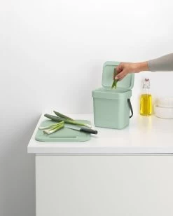 Brabantia Sort En Go Afvalemmer 3 Liter Jade Green 10 Brabantia Sort En Go Afvalemmer 3 Liter Jade Green -Brabantia 87107552116835