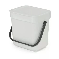 Brabantia Sort En Go Afvalemmer 3 Liter Light Grey