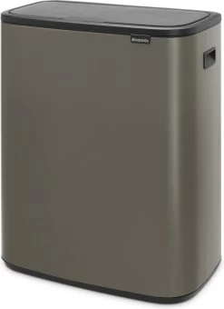 Brabantia Bo Touch Bin Prullenbak - 2 X 30 L - Platinum -Brabantia 872x1200
