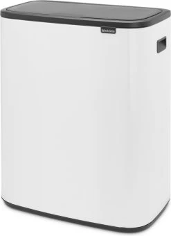 Brabantia Bo Touch Bin Prullenbak - 2 X 30 L - White 27 Brabantia Bo Touch Bin Prullenbak - 2 X 30 L - White -Brabantia 873x1200