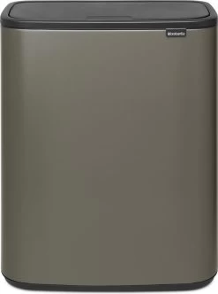 Brabantia Bo Touch Bin Prullenbak - 2 X 30 L - Platinum