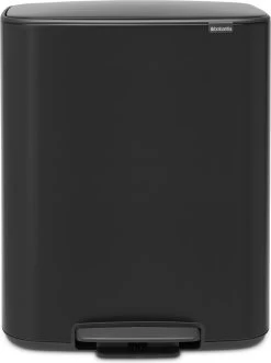 Brabantia Bo Prullenbak - 60 L - Matt Black