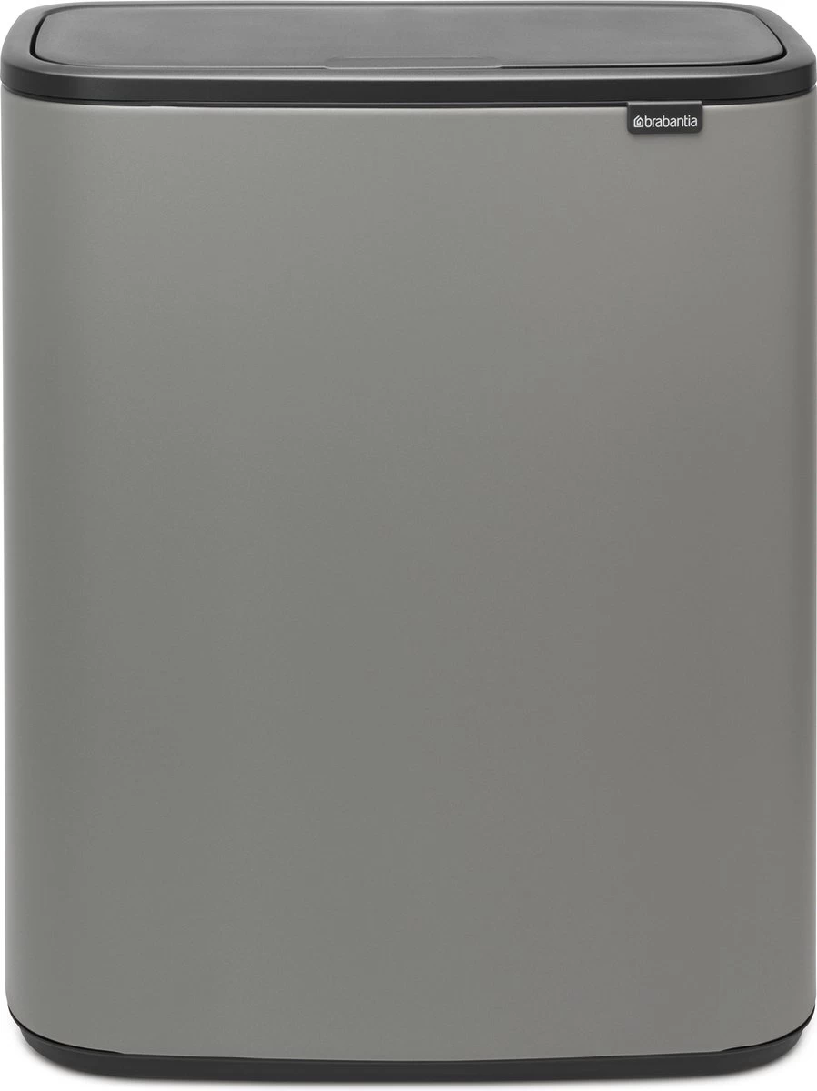 Brabantia Bo Touch Bin Prullenbak - 2 X 30 L - Mineral Concrete Grey 3 Brabantia Bo Touch Bin Prullenbak - 2 X 30 L - Mineral Concrete Grey