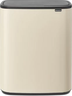 Brabantia Bo Touch Bin Prullenbak - 2 X 30 L - Soft Beige