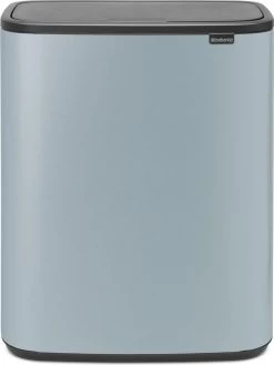 Brabantia Bo Touch Bin Prullenbak - 2 X 30 L - Metallic Mint