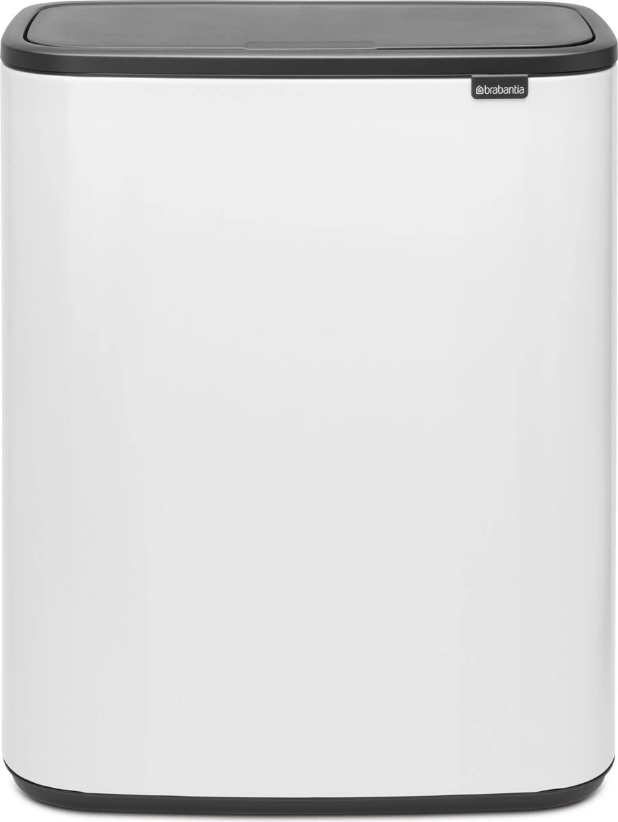 Brabantia Bo Touch Bin Prullenbak - 2 X 30 L - White 3 Brabantia Bo Touch Bin Prullenbak - 2 X 30 L - White