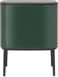 Brabantia Afvalemmer Bo Touch Bin Pine Green, 11 + 23 L