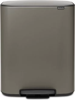 Brabantia Bo Prullenbak - 60 L - Platinum