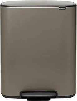 Brabantia Bo Prullenbak - 60 L - Platinum -Brabantia 918x1200