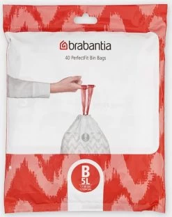 Brabantia PerfectFit Vuilniszakken - 5 L - Code B - 40 Stuks