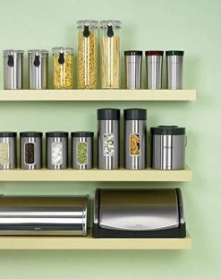 Brabantia Voorraadbus - 1,4 L - Matt Steel Fingerprint Proof / Matt Black Deksel - Met Venster 16 Brabantia Voorraadbus - 1,4 L - Matt Steel Fingerprint Proof / Matt Black Deksel - Met Venster -Brabantia 952x1200 2