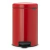 Brabantia Pedaalemmer Newlcon 12 Liter Passion Red -Brabantia 988238123e3c6a66d65e4efb31564251