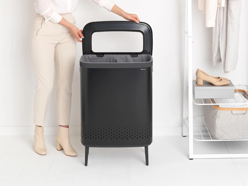 Brabantia Wasbox Hi 2 X 45 Liter - Matt Black 18 Brabantia Wasbox Hi 2 X 45 Liter - Matt Black - Afbeelding 16