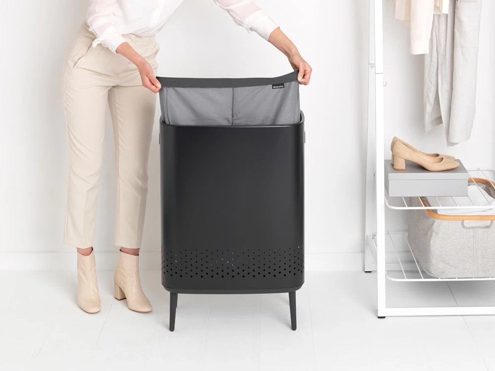 Brabantia Wasbox Hi 2 X 45 Liter - Matt Black 17 Brabantia Wasbox Hi 2 X 45 Liter - Matt Black - Afbeelding 15