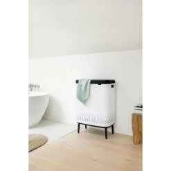 Brabantia Bo Wasbox Hi 2 X 45 Liter - Wit -Brabantia Bo Laundry Bin Hi 2 x 45L Plastic Lid White 8710755200540 Brabantia 96dpi 1000x1000px 7 NR 22463