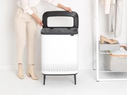 Brabantia Bo Wasbox Hi 2 X 45 Liter - Wit -Brabantia Bo Laundry Bin Hi 2 x 45L Plastic Lid White 8710755200540 Brabantia 96dpi 1000x750px 7 NR 22131