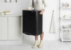 Brabantia Bo Pedaalemmer 60 Liter Matt Black -Brabantia Bo Pedal Bin 60L Matt Black 8710755211362 Brabantia 300dpi 7103x5074px 6 NR 17068