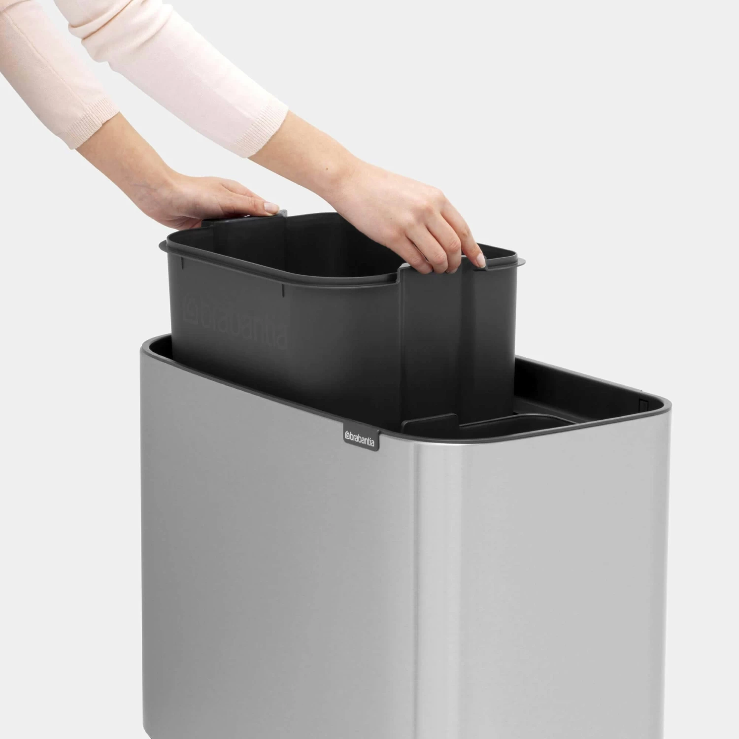 Brabantia Bo Touch Bin 11+23 Liter Matt Steel FPP 8 Brabantia Bo Touch Bin 11+23 Liter Matt Steel FPP - Afbeelding 6