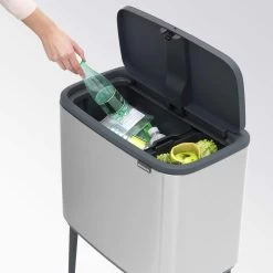 Brabantia Bo Touch Bin 11+23 Liter Matt Steel FPP 16 Brabantia Bo Touch Bin 11+23 Liter Matt Steel FPP -Brabantia Bo Touch Bin 11 23L Matt Steel Fingerprint Proof 8710755316227 Brabantia 4007x4007px 6 NR 10898