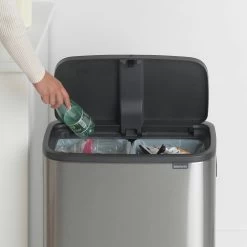 Brabantia Bo Touch Bin 2x30 Liter Matt Steel Fingerprint Proof 20 Brabantia Bo Touch Bin 2x30 Liter Matt Steel Fingerprint Proof -Brabantia Bo Touch Bin 2 x 30L Matt Steel Fingerprint Proof 8710755221422 Brabantia 300dpi 2401x2401px 6 NR 14409