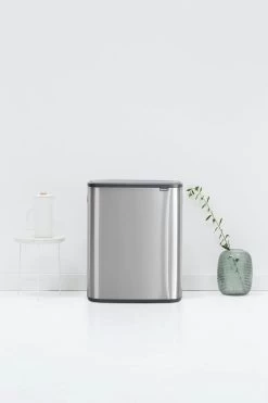 Brabantia Bo Touch Bin 2x30 Liter Matt Steel Fingerprint Proof