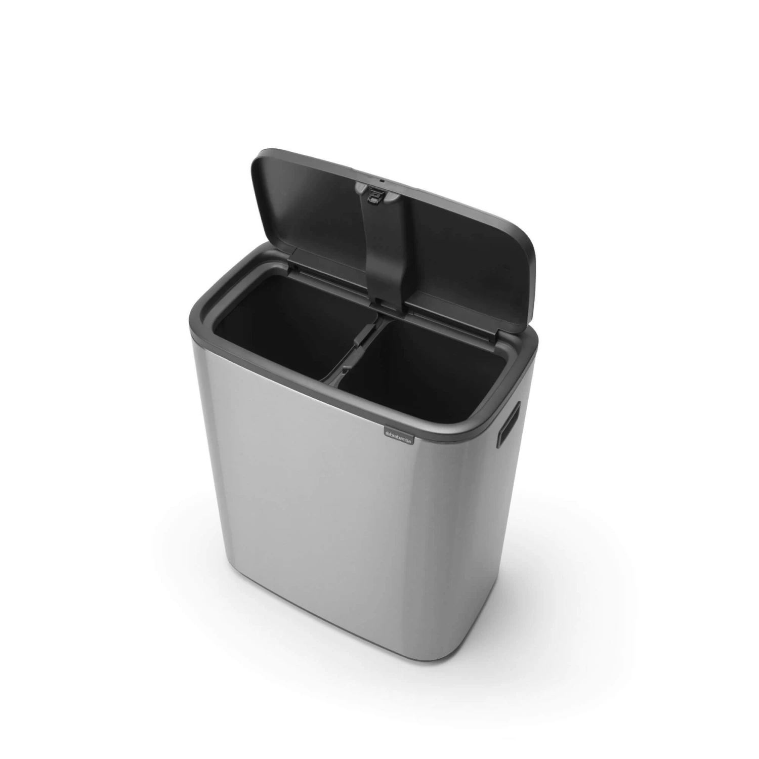 Brabantia Bo Touch Bin 2x30 Liter Matt Steel Fingerprint Proof 4 Brabantia Bo Touch Bin 2x30 Liter Matt Steel Fingerprint Proof - Afbeelding 2