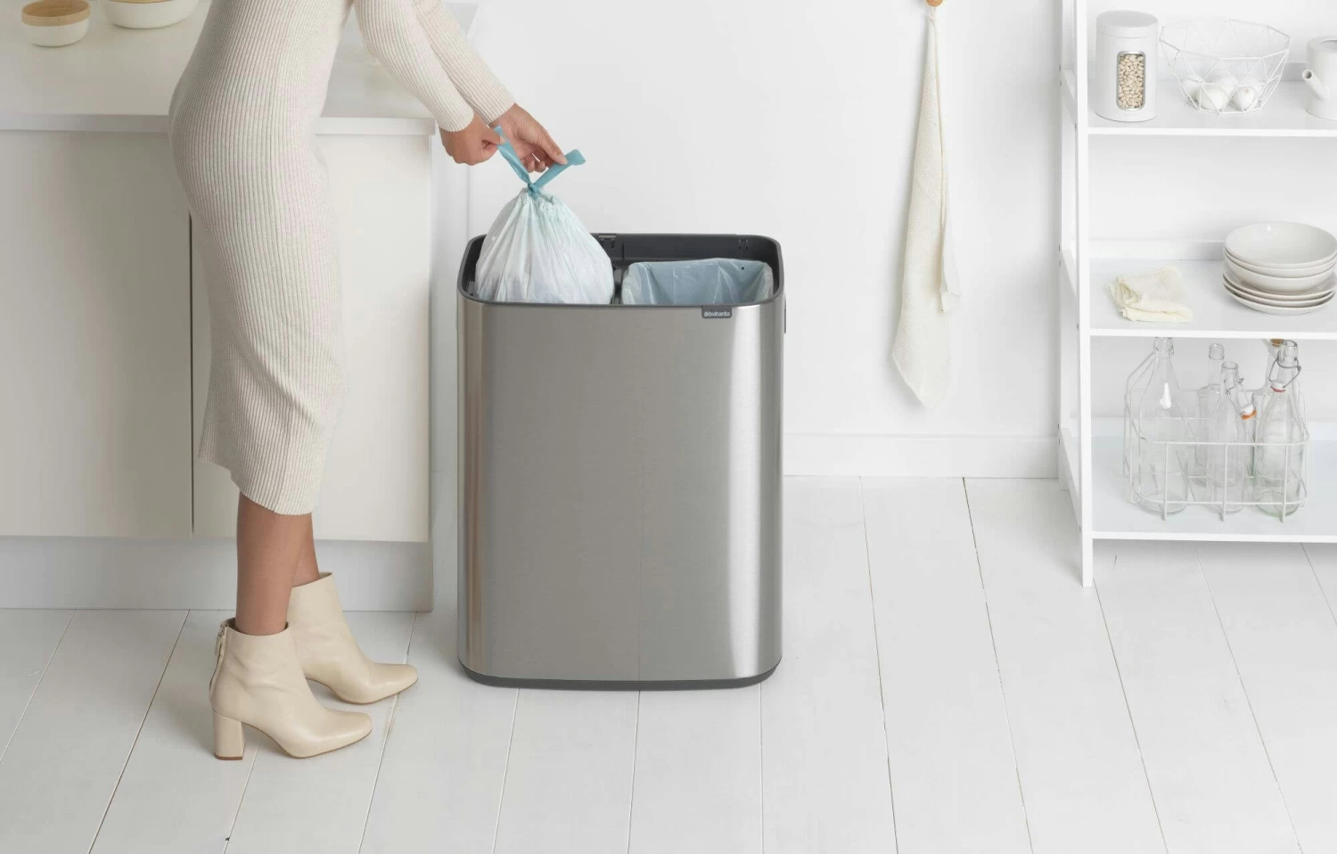 Brabantia Bo Touch Bin 2x30 Liter Matt Steel Fingerprint Proof 12 Brabantia Bo Touch Bin 2x30 Liter Matt Steel Fingerprint Proof - Afbeelding 10