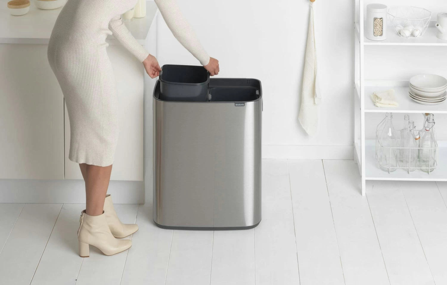 Brabantia Bo Touch Bin 2x30 Liter Matt Steel Fingerprint Proof 11 Brabantia Bo Touch Bin 2x30 Liter Matt Steel Fingerprint Proof - Afbeelding 9