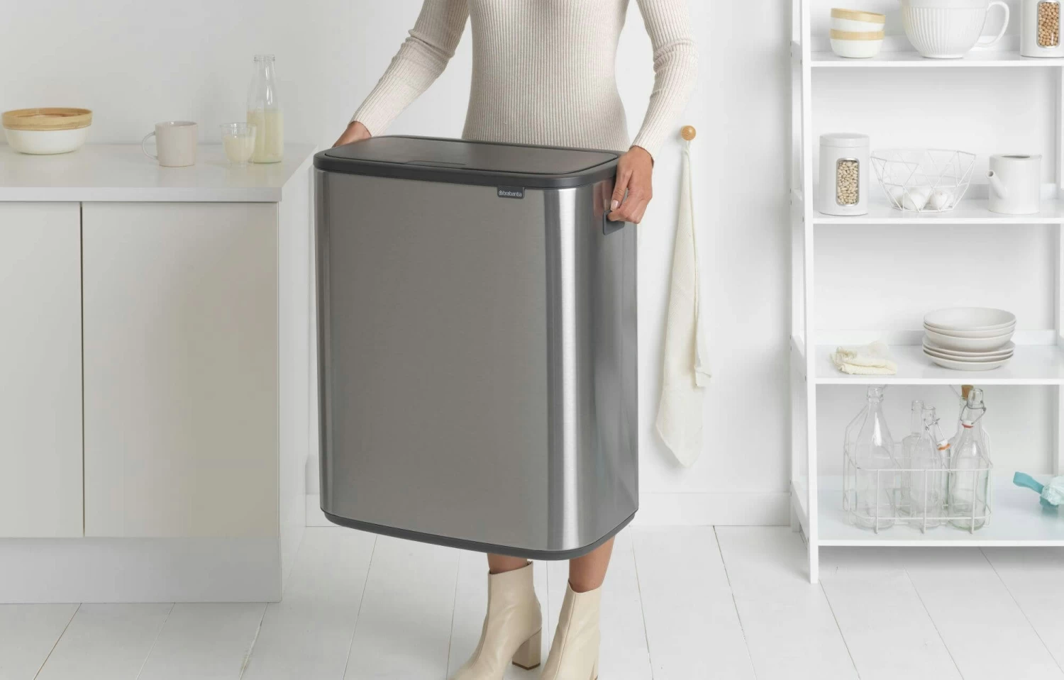 Brabantia Bo Touch Bin 2x30 Liter Matt Steel Fingerprint Proof 9 Brabantia Bo Touch Bin 2x30 Liter Matt Steel Fingerprint Proof - Afbeelding 7