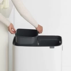 Brabantia Bo Touch Bin 2x30 Liter Wit -Brabantia Bo Touch Bin 2 x 30L White 8710755221408 Brabantia 300dpi 2401x2401px 6 NR 14402