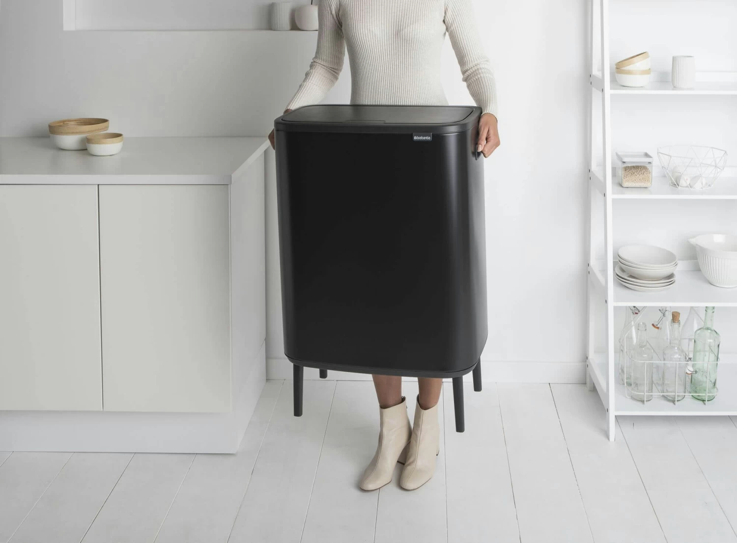 Brabantia Bo Touch Bin Hi 2x30 Liter Matt Black 9 Brabantia Bo Touch Bin Hi 2x30 Liter Matt Black - Afbeelding 7
