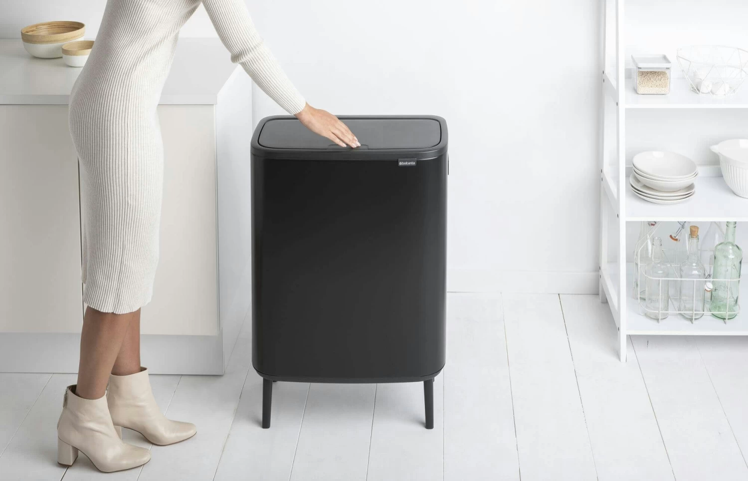 Brabantia Bo Touch Bin Hi 2x30 Liter Matt Black 13 Brabantia Bo Touch Bin Hi 2x30 Liter Matt Black - Afbeelding 11