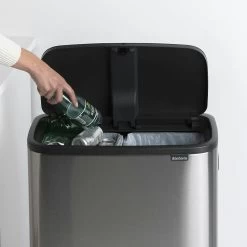 Brabantia Bo Touch Bin Hi 2x30 Liter Matt Steel Fingerprint Proof -Brabantia Bo Touch Bin Hi 2 x 30L Matt Steel Fingerprint Proof 8710755130649 Brabantia 300dpi 1590x1590px 6 NR 14940