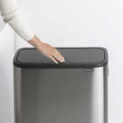 Brabantia Bo Touch Bin Hi 2x30 Liter Matt Steel Fingerprint Proof -Brabantia Bo Touch Bin Hi 2 x 30L Matt Steel Fingerprint Proof 8710755130649 Brabantia 300dpi 1590x1590px 6 NR 14943