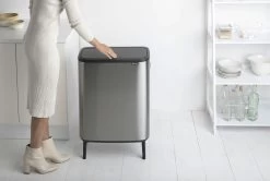 Brabantia Bo Touch Bin Hi 2x30 Liter Matt Steel Fingerprint Proof -Brabantia Bo Touch Bin Hi 2 x 30L Matt Steel Fingerprint Proof 8710755130649 Brabantia 300dpi 6200x4160px 6 NR 14942