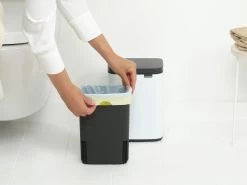 Brabantia Bo Touch Bin 4 Liter Met Kunststof Binnenemmer White