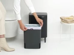 Brabantia Bo Hi Afvalemmer 12 Liter Matt Black -Brabantia Bo Waste Bin Hi 12L Matt Black 8710755227226 Brabantia 300dpi 5180x3885px 6 NR 30458