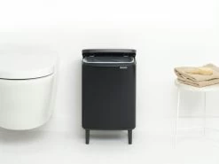 Brabantia Bo Hi Afvalemmer 12 Liter Matt Black -Brabantia Bo Waste Bin Hi 12L Matt Black 8710755227226 Brabantia 300dpi 5180x3885px 6 NR 30461