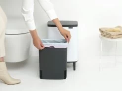 Brabantia Bo Hi Afvalemmer 12 Liter White -Brabantia Bo Waste Bin Hi 12L White 8710755227240 Brabantia 300dpi 5180x3885px 6 NR 30466