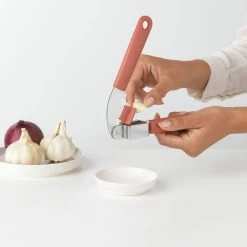 Brabantia Tasty+ Knoflookpers Terracotta Pink -Brabantia Garlic Press TASTY Terracotta Pink 8710755121845 Brabantia 300dpi 5384x5384px 6 NR 15179