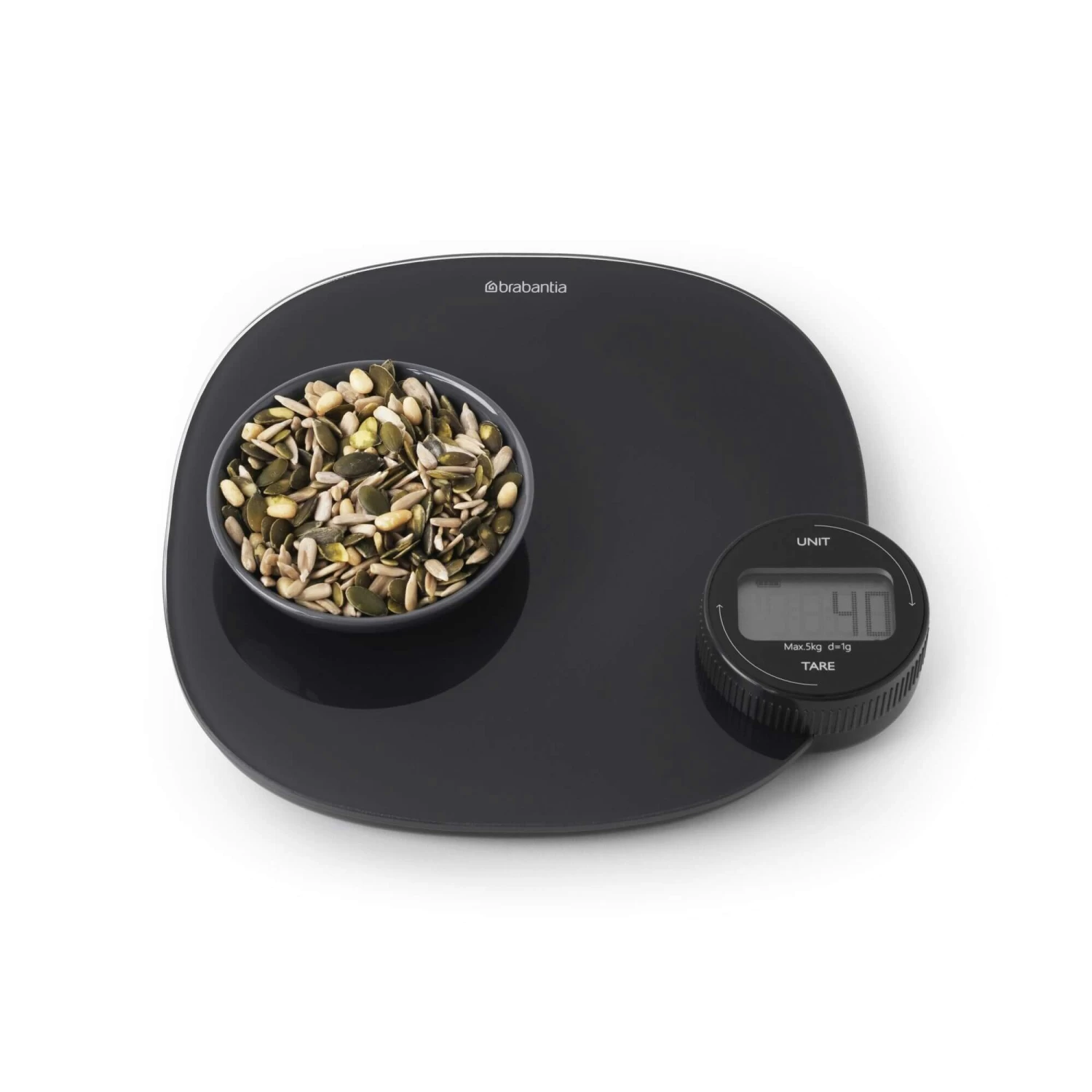 Brabantia Tasty+ Keukenweegschaal Met Dynamo Dark Grey 7 Brabantia Tasty+ Keukenweegschaal Met Dynamo Dark Grey - Afbeelding 5