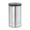 Brabantia Wasbox 60 Liter Met Kunststof Deksel Mat -Brabantia Laundry Bin 60L Plastic Lid Matt Steel 8710755105166 Brabantia 1000x1000px 7 NR 974 1