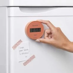 Brabantia Kookwekker Met Magneet Tasty+ Terracotta Pink -Brabantia Magnetic Kitchen Timer TASTY Terracotta Pink 8710755121982 Brabantia 300dpi 5375x5375px 6 NR 15194