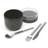 Brabantia Make & Take Ontbijtkom 0,5 Liter, Kunststof Dark Grey -Brabantia Make Take Breakfast Bowl 0.5L Dark Grey 8710755204180 Brabantia 300dpi 6000x4500px 6 NR 28015
