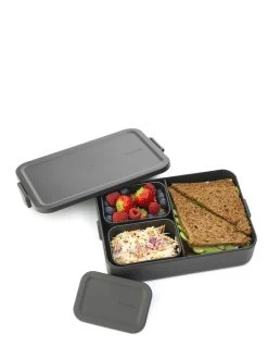 Brabantia Make & Take Bento Lunchbox Large, Kunststof Dark Grey -Brabantia Make Take Lunch Box Bento Large Dark Grey 8710755203480 Brabantia 300dpi 1329x1772px 6 NR 28816